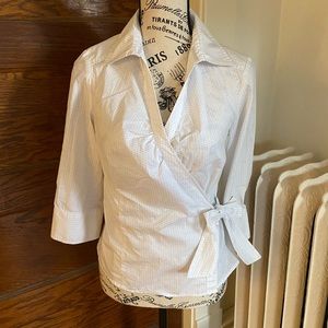 Willi Smith true wrap blouse